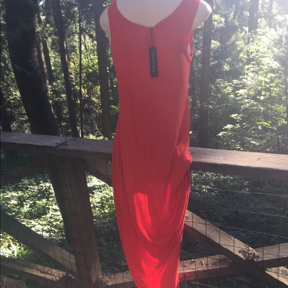 Walter Baker orange slip dress maxi.HP25 - Picture 4 of 5